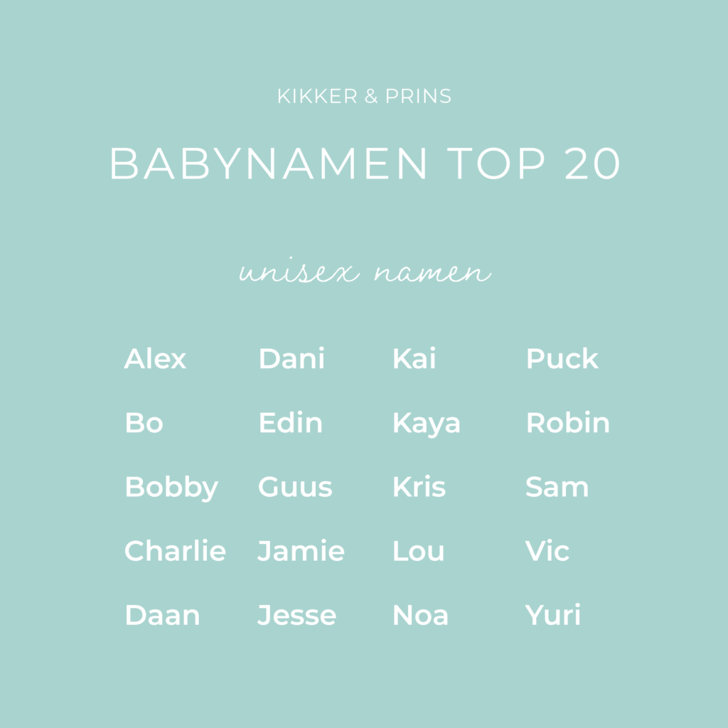 Babynamen top 20 unisex namen